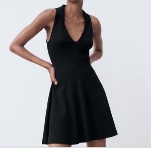 NWT Black Zara Dress with Collar